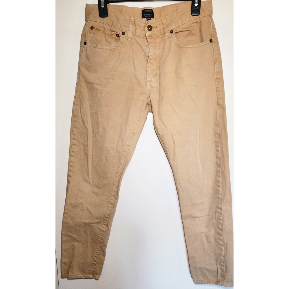 J.Crew The Driggs Slim Fit Khaki Pants Mens 30x30 Tan Cotton 5-Pocket 90316